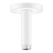 hansgrohe Raccord plafond S 100 mm, blanc mat, rosace ronde