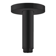 hansgrohe Raccord plafond S 100 mm, noir mat, rosace ronde