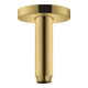 hansgrohe Raccord plafond S 100 mm, optique or poli, rosace ronde-1