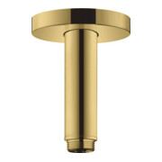 hansgrohe Raccord plafond S 100 mm, optique or poli, rosace ronde