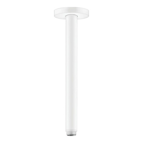 hansgrohe Raccord plafond S 300 mm, blanc mat, rosace ronde
