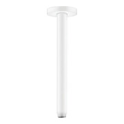 hansgrohe Raccord plafond S 300 mm, blanc mat, rosace ronde