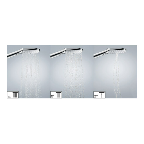 hansgrohe Raindance Select E 120 EcoSmart Pommeau de douche 120 mm, 3 jets, chrome