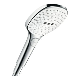 hansgrohe Raindance Select E 120 EcoSmart Tête 120 mm, 3 jets, 9 l/min, blanc/chrome