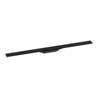 hansgrohe RainDrain Flex Caniveau de douche 1000 mm, noir mat, kit complet, ajustable