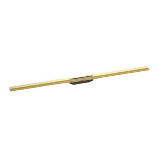 hansgrohe RainDrain Flex Caniveau de douche 1200 mm, optique or poli, kit complet, coupable