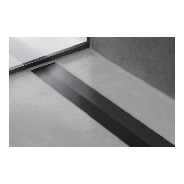 hansgrohe RainDrain Flex Caniveau de douche 1600 mm, ES optic, kit complet, ajustable