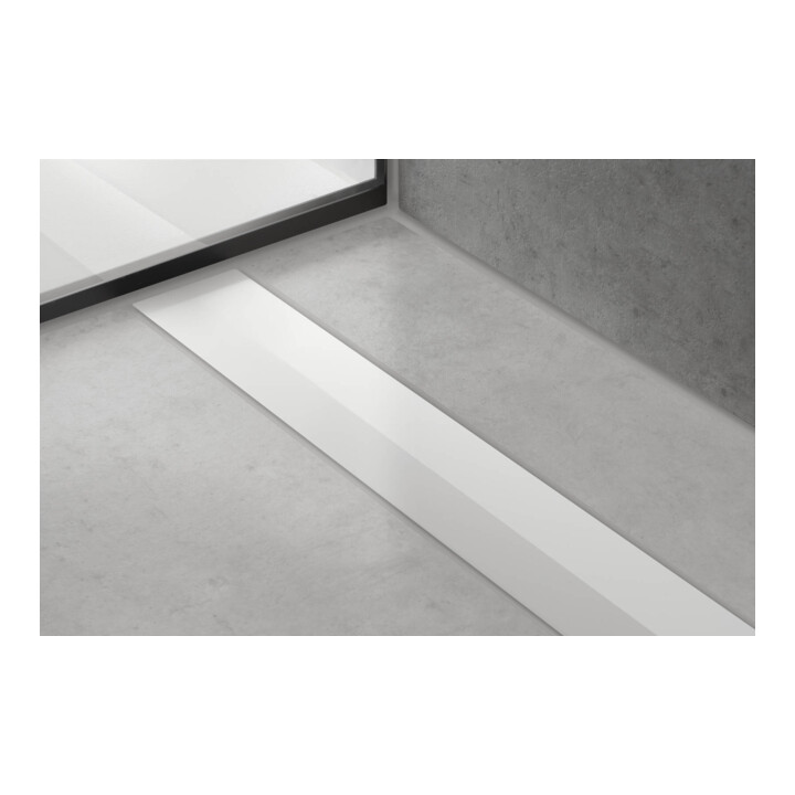 hansgrohe RainDrain Flex Caniveau de douche 1600 mm, ES optic, kit complet, ajustable