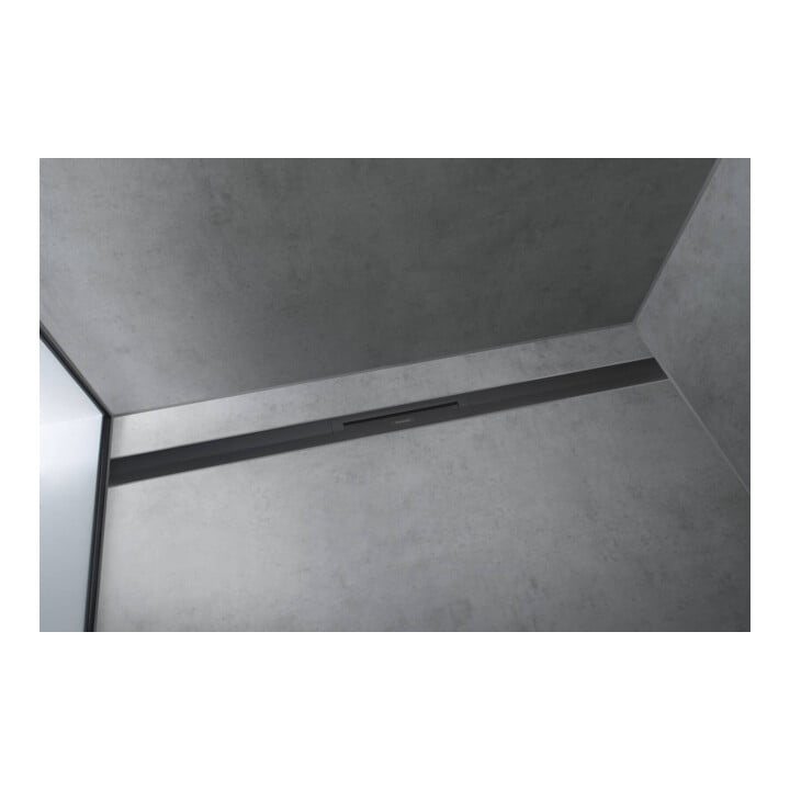 hansgrohe RainDrain Flex Caniveau de douche 1600 mm, ES optic, kit complet, ajustable