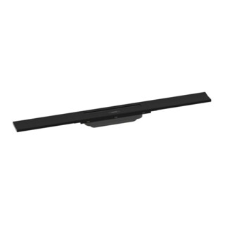 hansgrohe RainDrain Flex Caniveau de douche 700 mm, noir mat, kit complet, ajustable