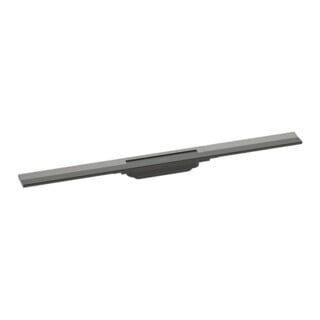 hansgrohe RainDrain Flex Caniveau de douche 800 mm, bleu brossé, kit complet, ajustable
