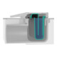hansgrohe RainDrain Flex Caniveau de douche 800 mm, bleu brossé, kit complet, ajustable-4