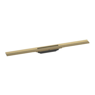 hansgrohe RainDrain Flex Caniveau de douche 800 mm, bronze brossé, kit complet, ajustable