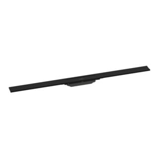 hansgrohe RainDrain Flex Duschrinne 1000mm, schwarz matt, Fertigset, kürzbar