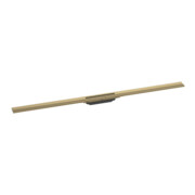 hansgrohe RainDrain Flex Duschrinne 1200mm, brush. bron, Fertigset, kürzbar