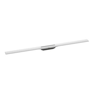 hansgrohe RainDrain Flex Duschrinne 1200mm, mattweiß, Fertigset, kürzbar