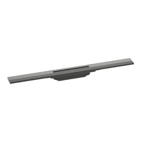 hansgrohe RainDrain Flex Duschrinne 700mm, brush. bla vc, Fertigset, kürzbar