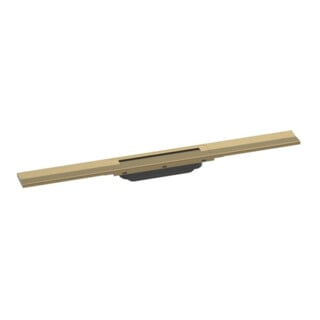 hansgrohe RainDrain Flex Duschrinne 700mm, brush. bronze, Fertigset, kürzbar