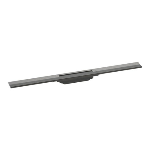 hansgrohe RainDrain Flex Duschrinne 800mm, brush. bla vc, Fertigset, kürzbar