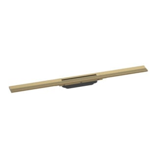 hansgrohe RainDrain Flex Duschrinne 800mm, brush. bronze, Fertigset, kürzbar