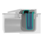 hansgrohe RainDrain Flex Siphon de douche 900 mm, noir mat, kit complet, ajustable-5