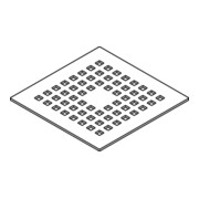 hansgrohe RainDrain Grille carrée 15x15 BST-1
