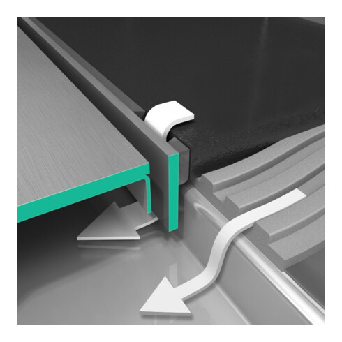 hansgrohe RainDrain Match Caniveau de douche 1000 mm, acier inoxydable brossé, kit complet