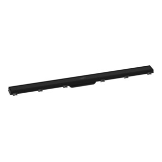 hansgrohe RainDrain Match Caniveau de douche 1000 mm, noir mat, kit complet