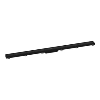 hansgrohe RainDrain Match Caniveau de douche 1200 mm, noir mat, kit complet