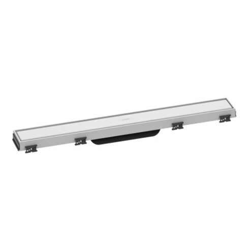 hansgrohe RainDrain Match Caniveau de douche 600 mm, blanc mat, kit complet