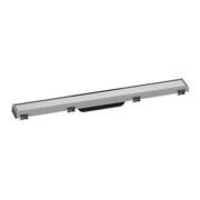 hansgrohe RainDrain Match Caniveau de douche 700 mm, acier inoxydable brossé, kit complet