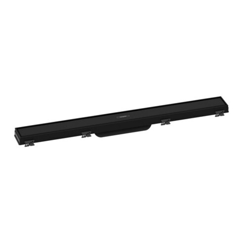 hansgrohe RainDrain Match Caniveau de douche 700 mm, noir mat, kit complet