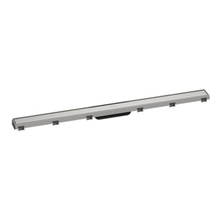 hansgrohe RainDrain Match Duschrinne 1000mm, Edelstahl gebürstet, Fertigset