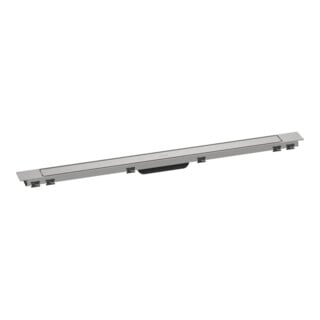 hansgrohe RainDrain Match + Duschrinne 1000mm, Edelstahl gebürstet, Fertigset