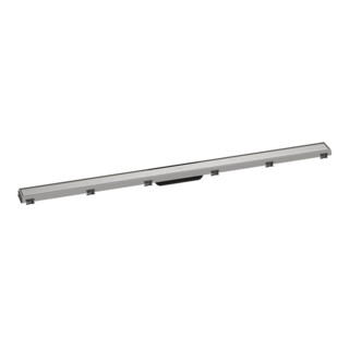 hansgrohe RainDrain Match Duschrinne 1200mm, Edelstahl gebürstet, Fertigset