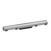 hansgrohe RainDrain Match Duschrinne 600mm, Edelstahl gebürstet, Fertigset