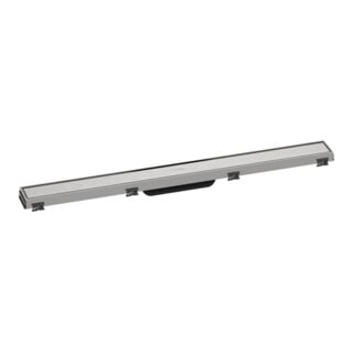 hansgrohe RainDrain Match Duschrinne 800mm, Edelstahl gebürstet, Fertigset