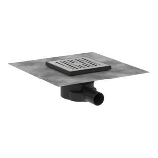 hansgrohe RainDrain Point 150x150mm, set, acier inoxydable brossé