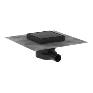 hansgrohe RainDrain Point Système de vidage complet, 150x150 mm, noir mat