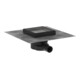 hansgrohe RainDrain Point Système de vidange au sol complet, 150x150mm, finition acier inoxydable
