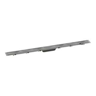 hansgrohe RainDrain Rock Caniveau de douche 1000 mm, kit FM, ajustable et carrelable
