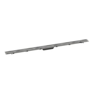 hansgrohe RainDrain Rock Caniveau de douche 1200 mm, kit FM, coupable et carrelable