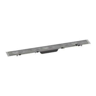 hansgrohe RainDrain Rock Caniveau de douche 700 mm, kit complet, coupable et carrelable