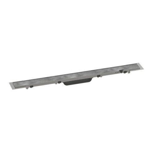 hansgrohe RainDrain Rock Caniveau de douche 700 mm, kit complet, coupable et carrelable
