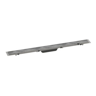 hansgrohe RainDrain Rock Caniveau de douche 800 mm, kit complet, coupable et carrelable