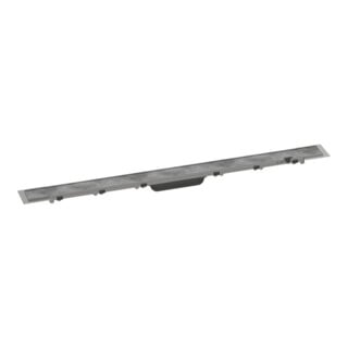 hansgrohe RainDrain Rock Caniveau de douche 900 mm, kit complet, coupable et carrelable