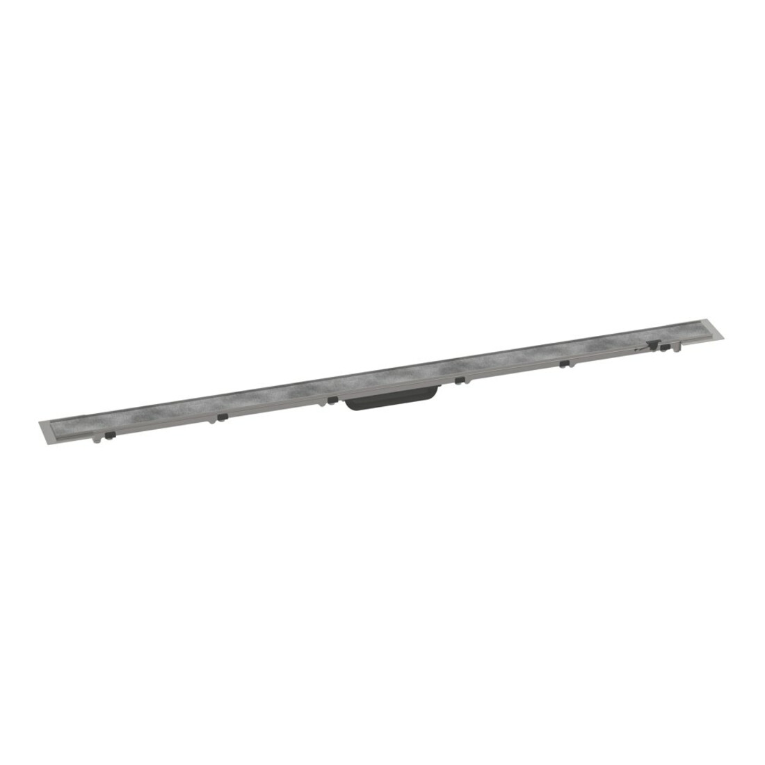 hansgrohe RainDrain Rock Duschrinne 1200mm, FM-Set, kürzbar und befliesbar
