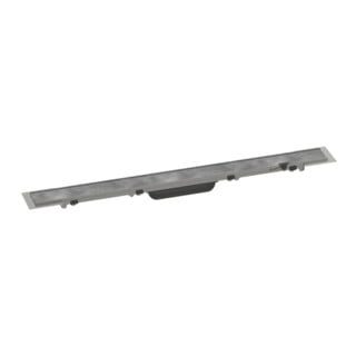 hansgrohe RainDrain Rock Duschrinne 700mm, Fertigset, kürzbar und befliesbar