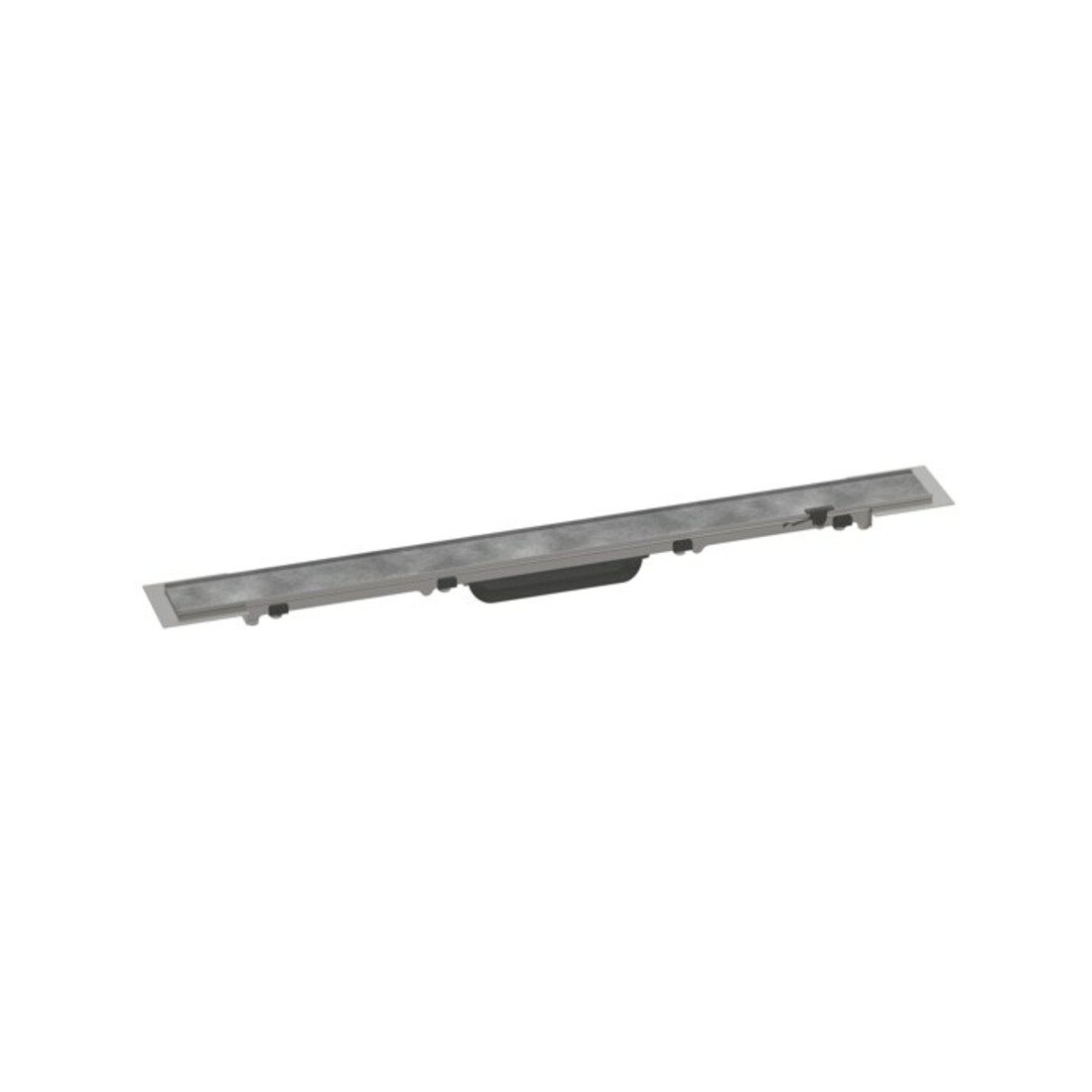 hansgrohe RainDrain Rock Duschrinne 700mm, Fertigset, kürzbar und befliesbar