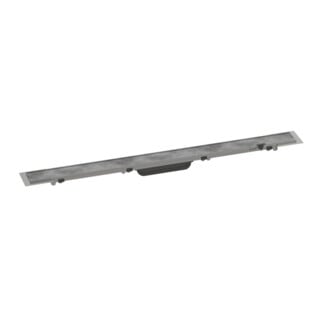 hansgrohe RainDrain Rock Duschrinne 800mm, Fertigset, kürzbar und befliesbar